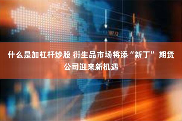 什么是加杠杆炒股 衍生品市场将添“新丁” 期货公司迎来新机遇